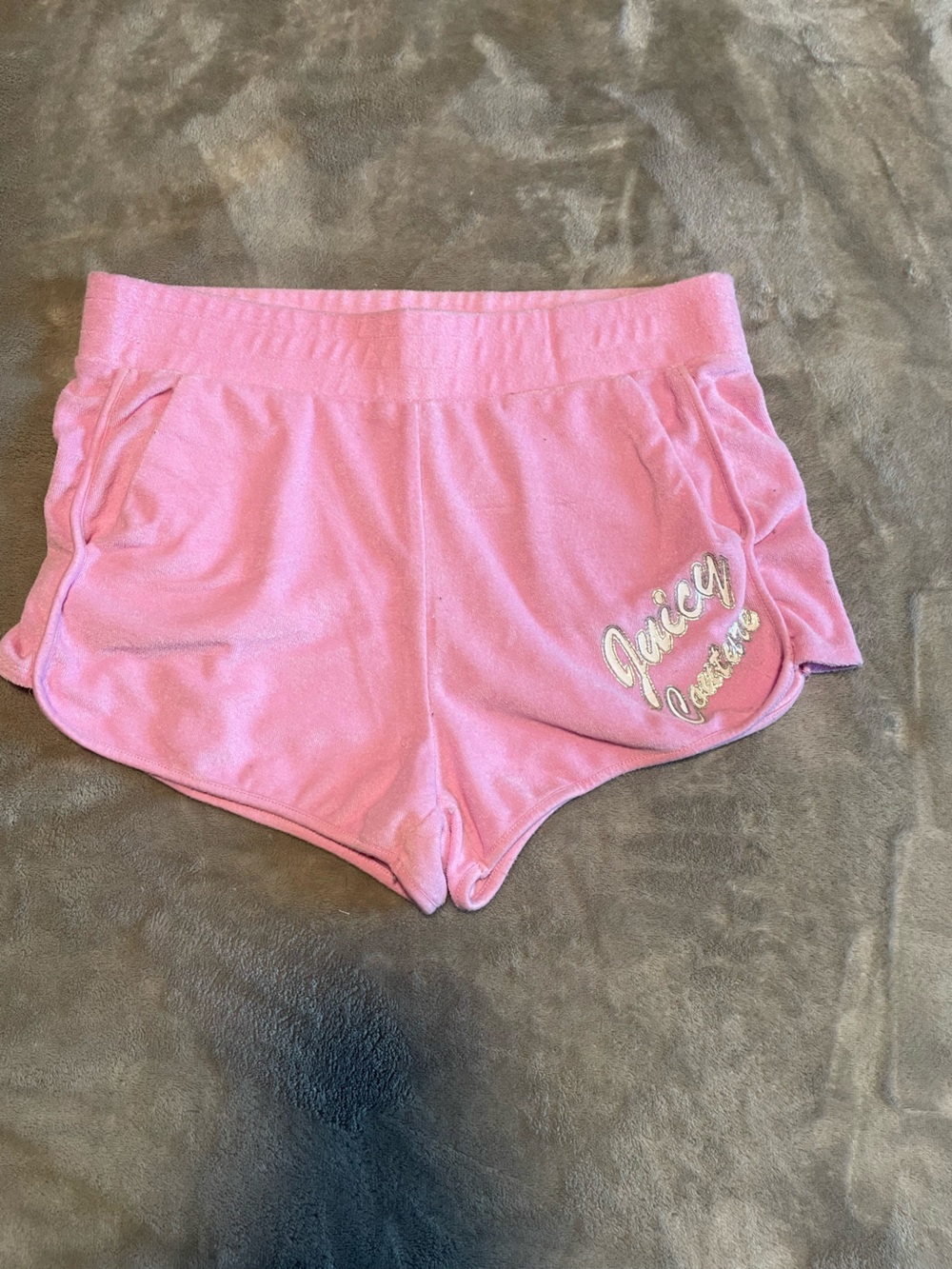 Juicy Couture Soft Pink Velour Lounge Shorts